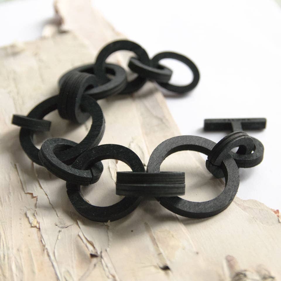 Valona – wholesale Link & chain bracelet – Halo bracelet – Nordic Eco Jewelry in Wood0