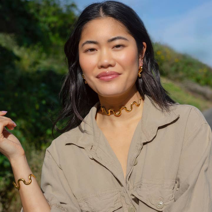 Peter and June - Wholesale Cuff Bracelet - Alma Cuff - 18K Gold Plated3