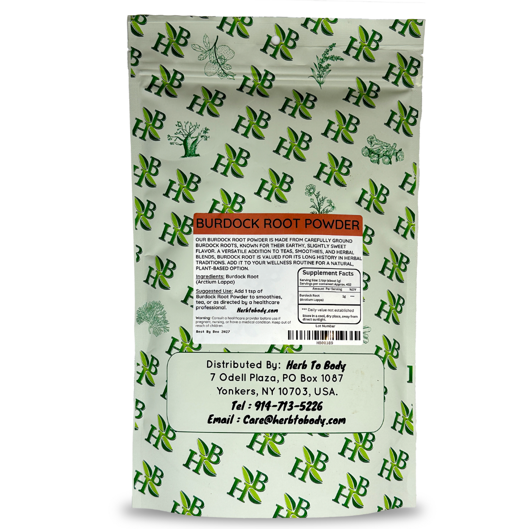 Herb To Body – wholesale Örter – Kardborrerotpulver 1 lb1