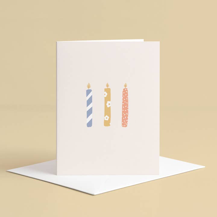 Birthday Candles - Greeting Card for wholesale by Dilly Dally House