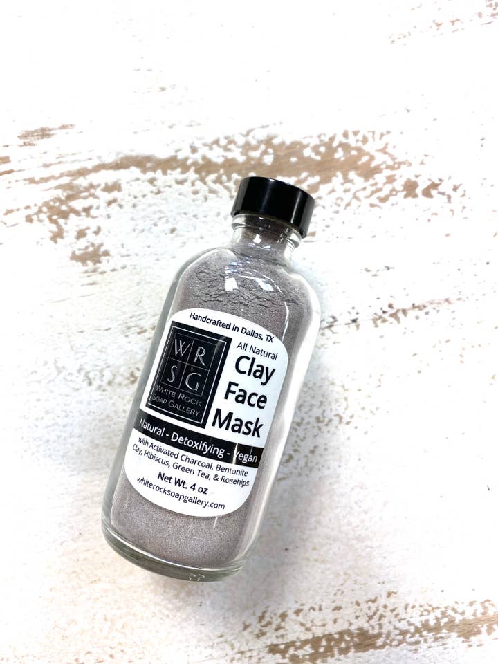 Activated Charcoal Clay Face Mask for wholesale by White Rock Soap Gallery