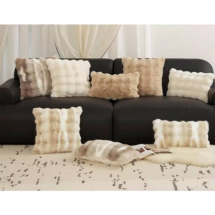 Fennco Styles - Wholesale Throw Pillow Cover - Elegant Faux Fur Throw Pillow2