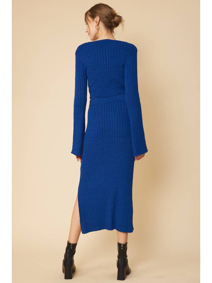 FSL Apparel - Wholesale Skirt - Women's - IS8035 - RIBBED HIGH WAIST SWEATER SKIRT WITH SIDE SLIT6