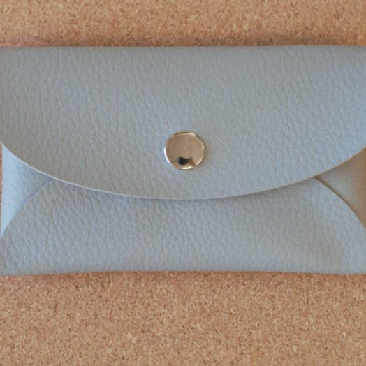 Pochette Mini Clutch in ecopelle grigio squalo per la vendita all'ingrosso da parte di Lucky Cat