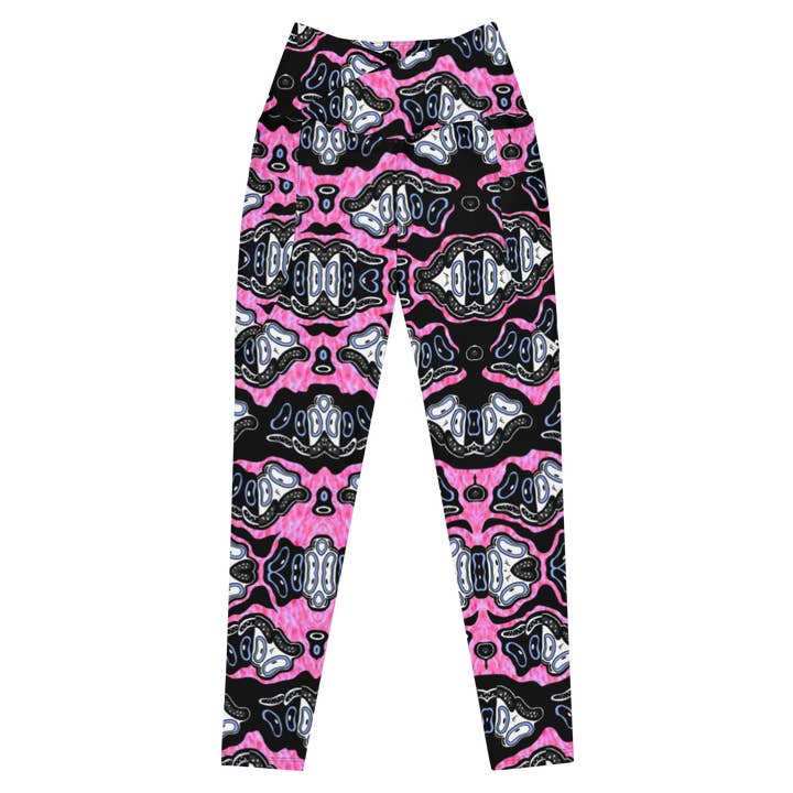 Legging Krooked Faces avec poches pour la vente par Krooked Faces