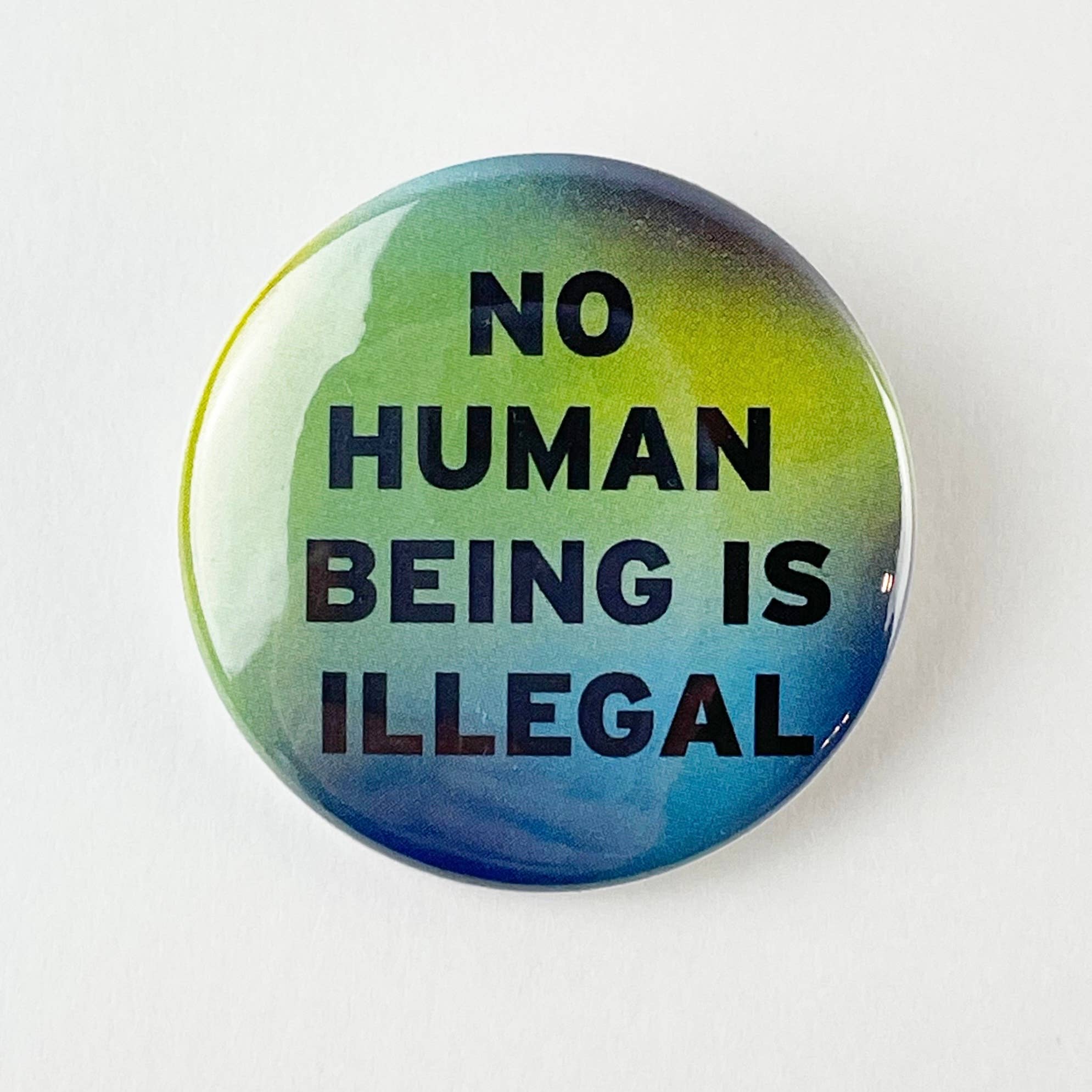 Culture Flock - Wholesale Lapel Pin/Button - No Human Being Is Illegal Pinback Button0