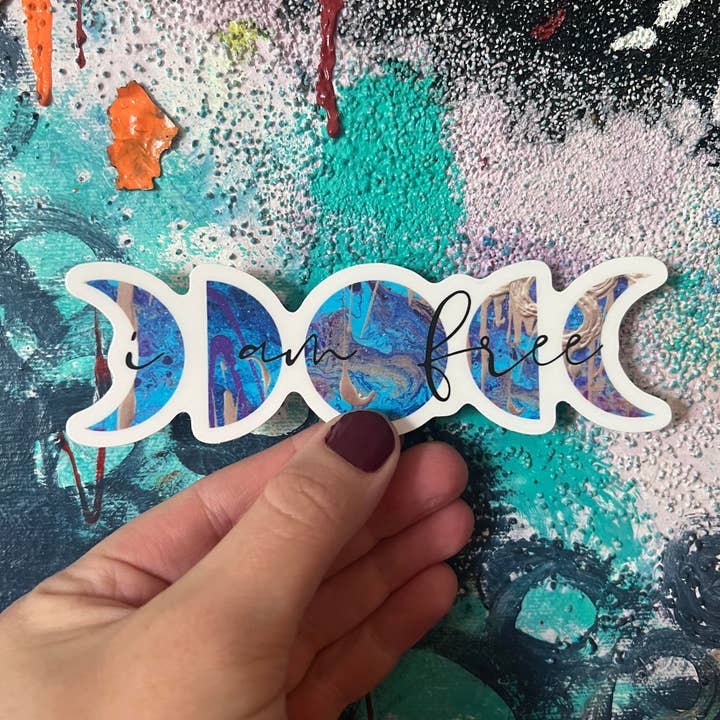 I Am Free Sticker Decal for wholesale by More Joy Better Life