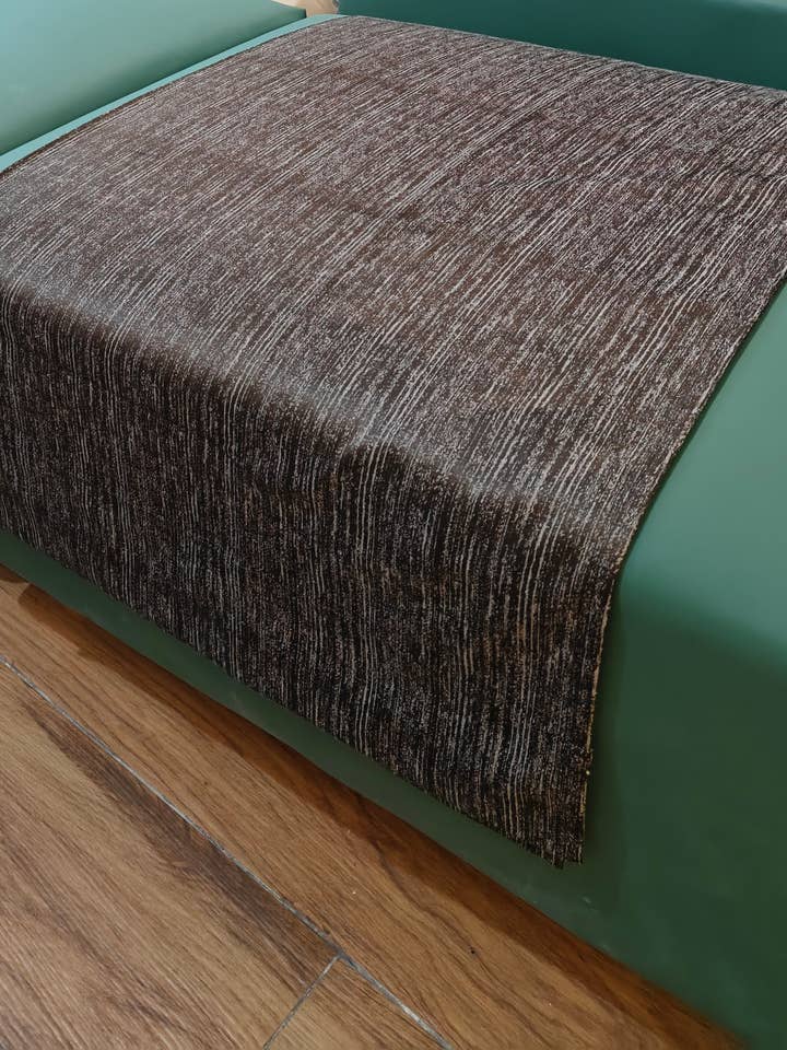 Handmade Decorative Bed Runner, Solid, Dark Brown, Pack of 1 for wholesale by Kika Home Collections