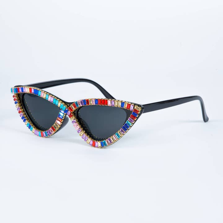 Ole - Wholesale Sunglasses - Women's - Handmade Rhinestone Sunglasses G0377