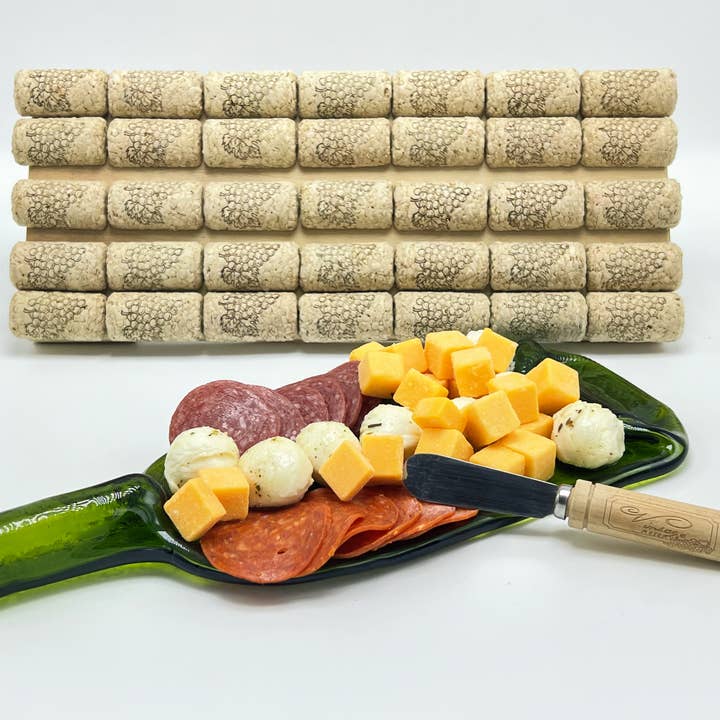 Cowgirls Re-Ride/ DBA ReCorked Creations - Wholesale Platter - Wine Bottle Appetizer Platter With Spreader9