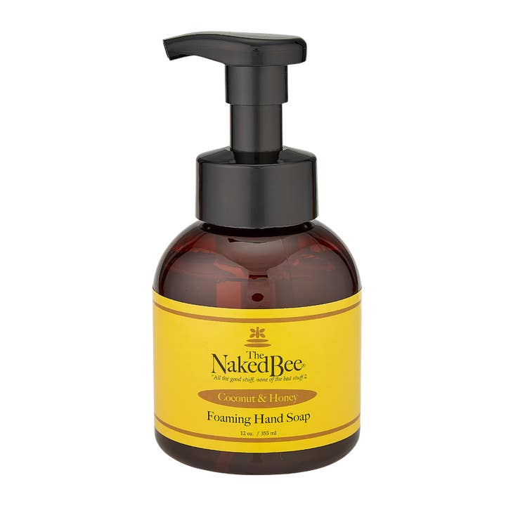 12 oz. Coconut & Honey Foaming Hand Soap for wholesale by The Naked Bee