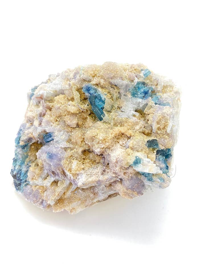 Raw Lepidolite, Clear Quartz & Aquamarine Crystal - 24 for wholesale by New Moon Beginnings