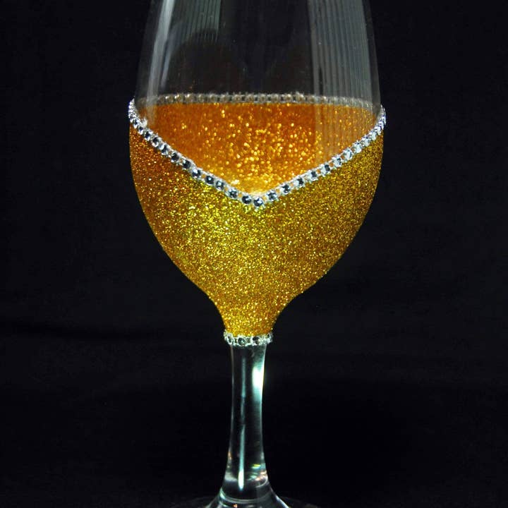 WineyBitches.Co - Wholesale Wine Glass - WB Original Classy Glassy – Bling Stem V Style Wine Glass (Signature Collection)5