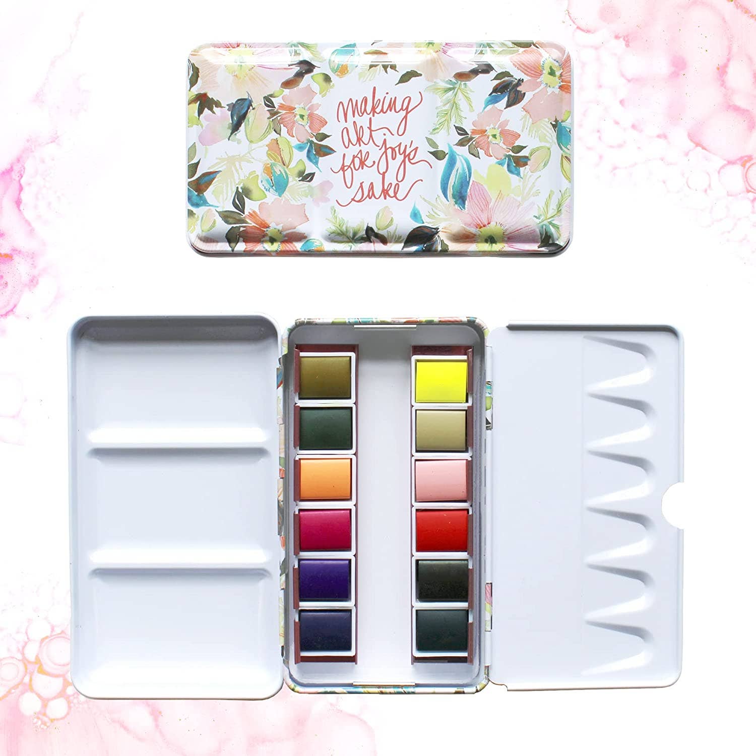 Paintcrush - Wholesale Palette/Mixing Tray - The Making Art for Joy's Sake Watercolor Palette1