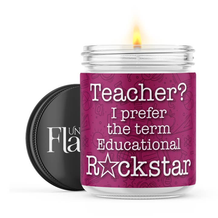 Vela Educativa Rockstar por atacado de Uncommon Flame