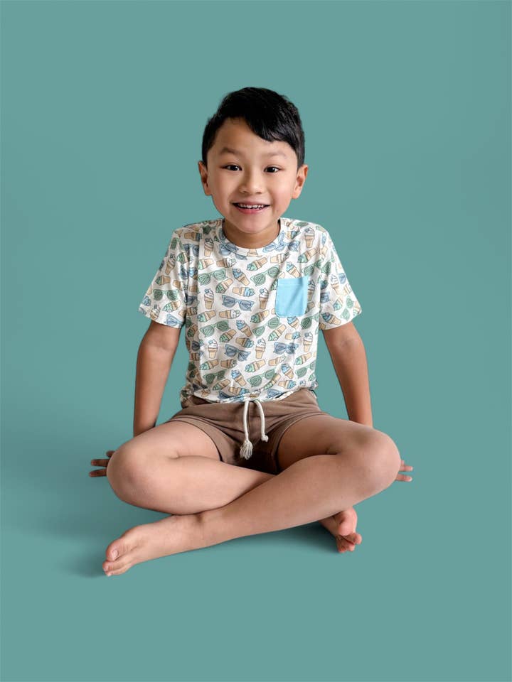 Dream Big Little Co. - Wholesale T-Shirt - Kids - COOL SUMMER DREAM POCKET TEE