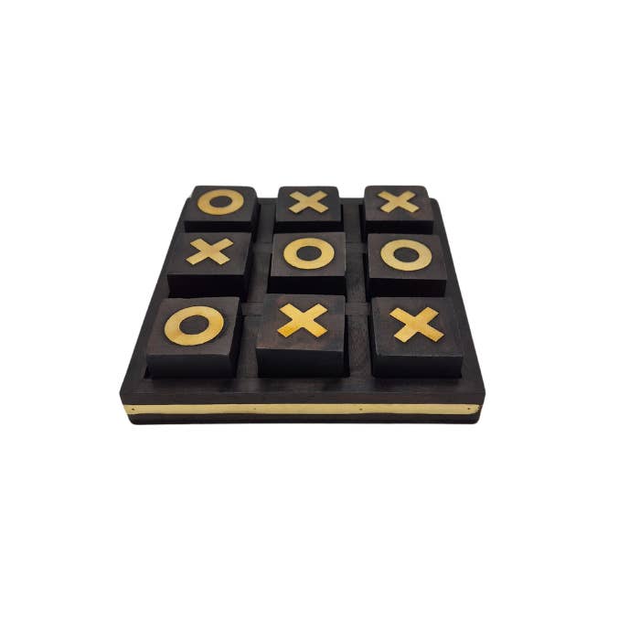 ADC Eindhoven - Wholesale Board Game - Tic - Tac - Toe Wood - Black/Gold2