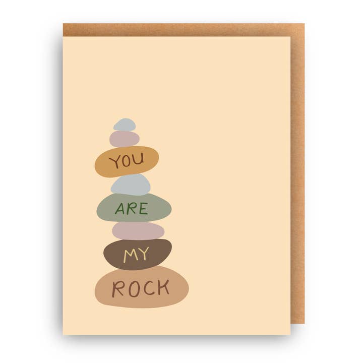 YOU ARE MY ROCK CARD for wholesale by Second Story Cards