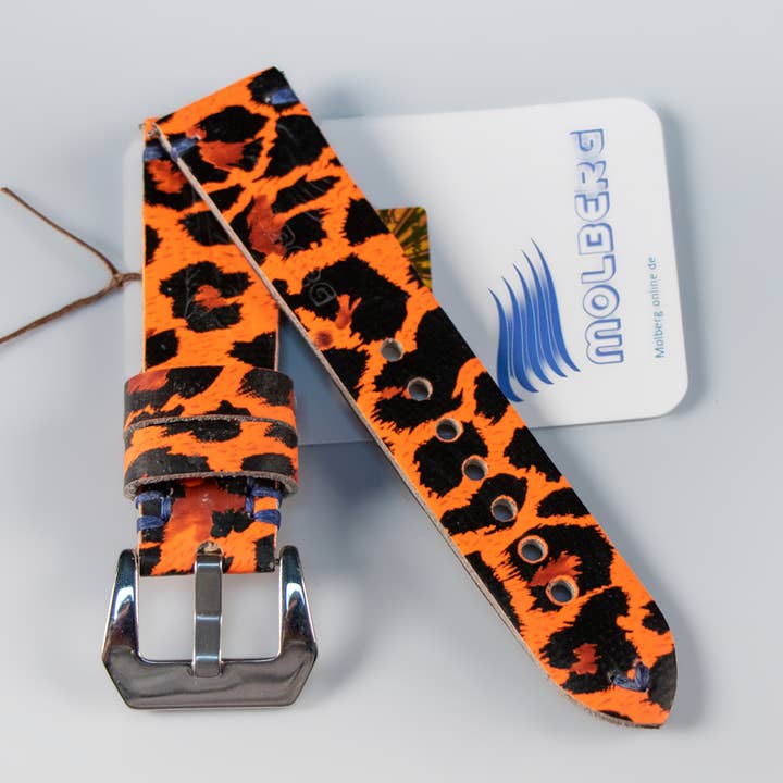 Cinturino per orologio extra forte fatto a mano NEW Molberg leopar-style per la vendita all'ingrosso da parte di Molberg