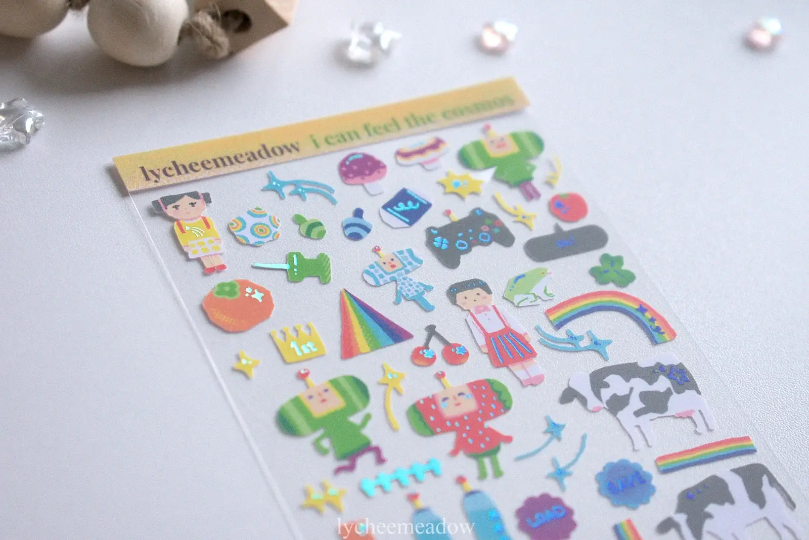 Lycheemeadow - Wholesale Sticker - I Can See the Cosmos Holographic Sticker Sheet2