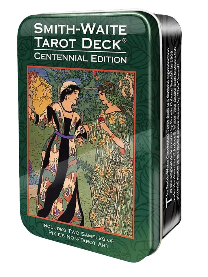 Jeu de tarot du centenaire de Smith-Waite dans une boîte pour la vente par U.S. Games Systems Inc.