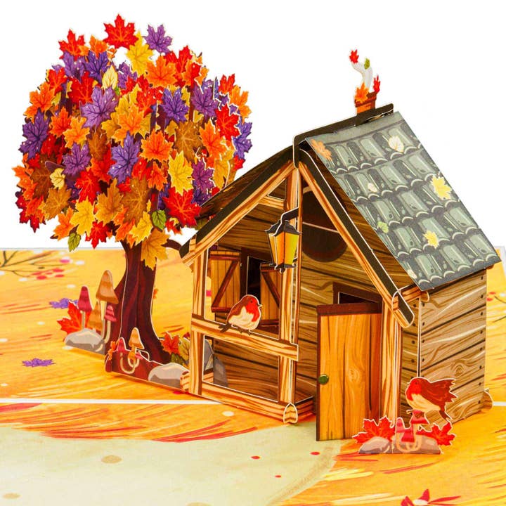 Paper Love - Wholesale Everyday greeting card - Cozy Autumn Home Frndly Pop Up Card3