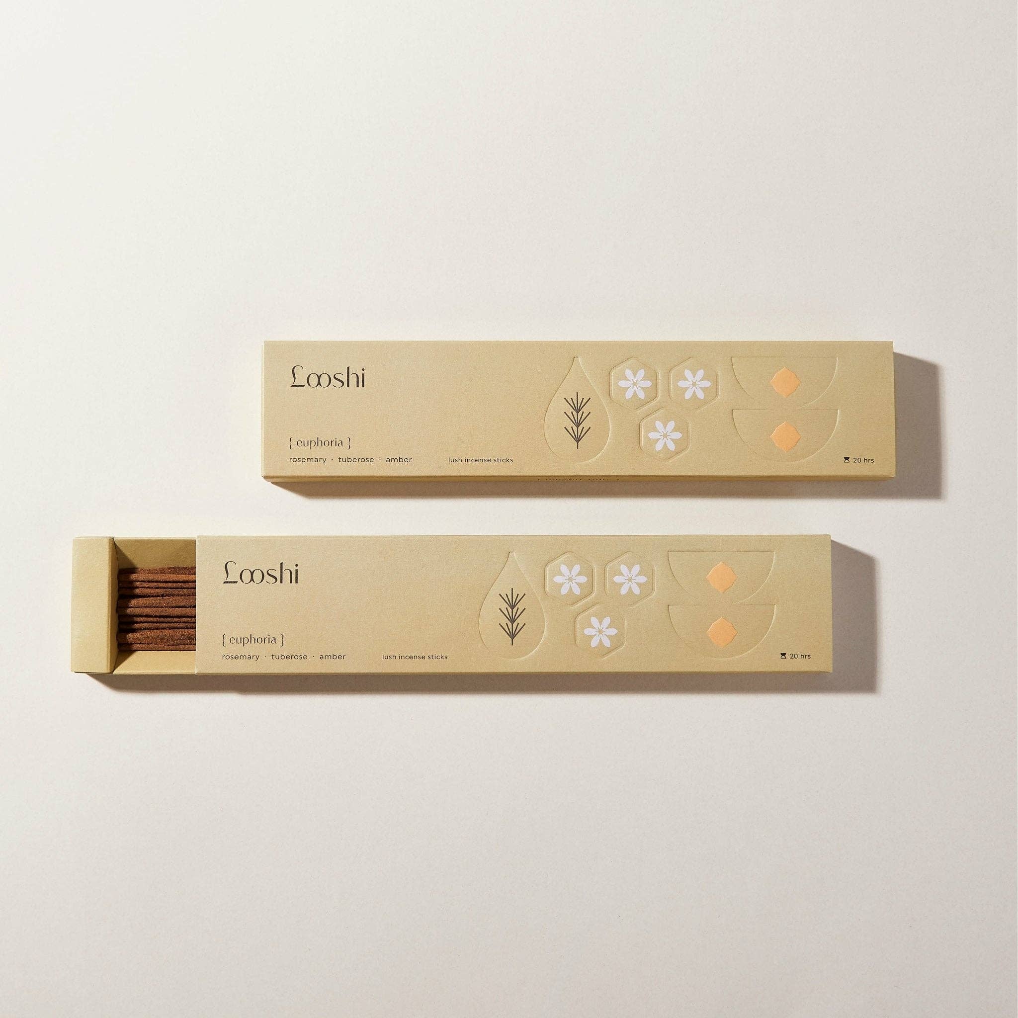 Looshi - Wholesale Incense - EUPHORIA Natural Incense Sticks with Rosemary, Tuberose, Amber3