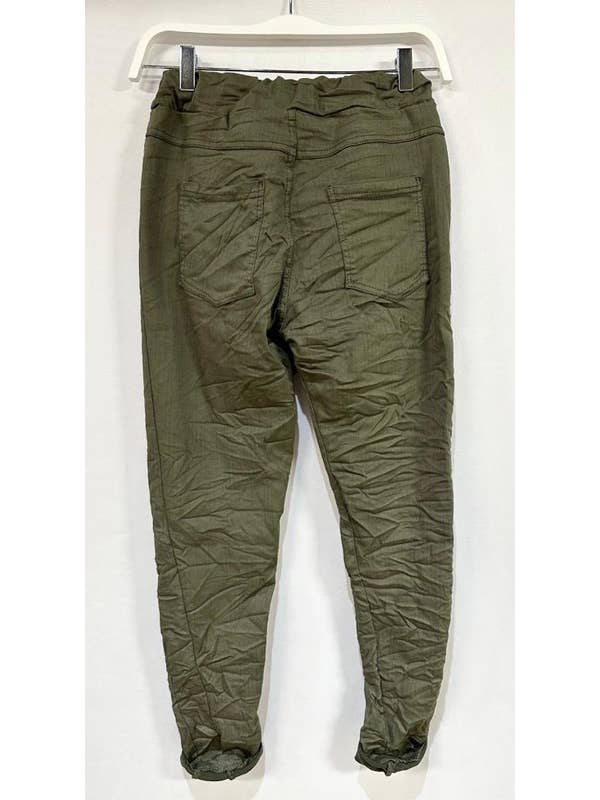 VENTI6 - Wholesale Lounge Sweatpants/Joggers - Women's - PINSTRIPE COTTON BLEND CRINKLE JOGGER (80180)7