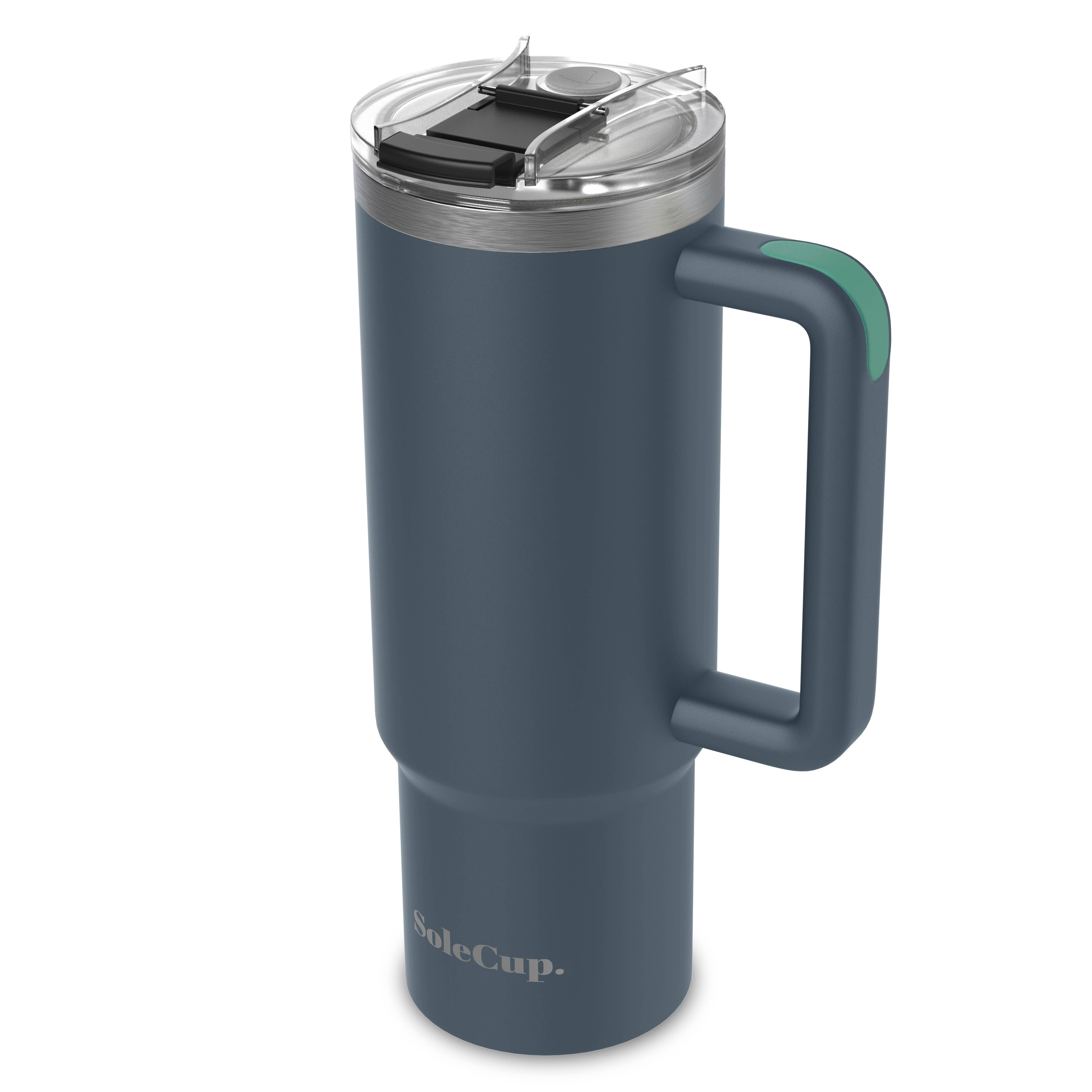 SoleCup – Engroshandel Thermokop – SoleCup XL - 850 ml rejsekrus med hank, låg og to sugerør19