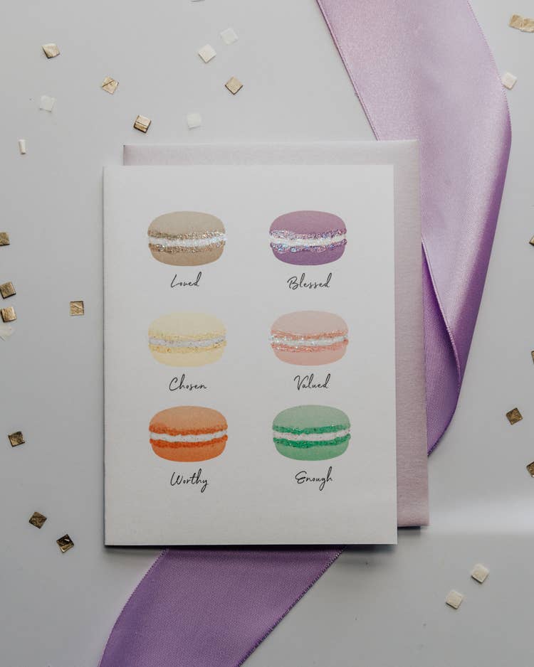 Lavender Vines - Wholesale Birthday Card - 'Macaron Melody' Macaron Birthday Greeting Card1