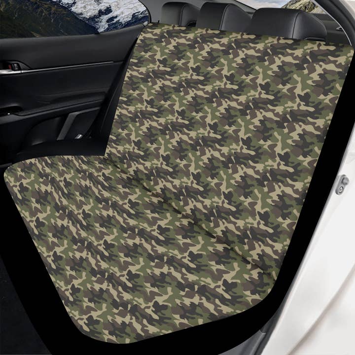 Camouflage Vehicle Back Seat Cover for wholesale by Pioneer Kitty Market