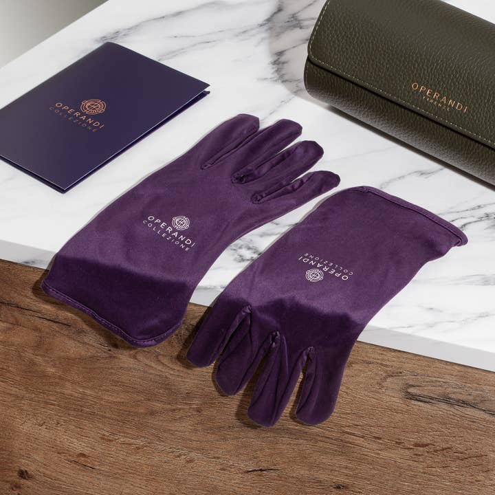Ensemble de gants de polissage pour montres haut de gamme pour la vente par OPERANDI