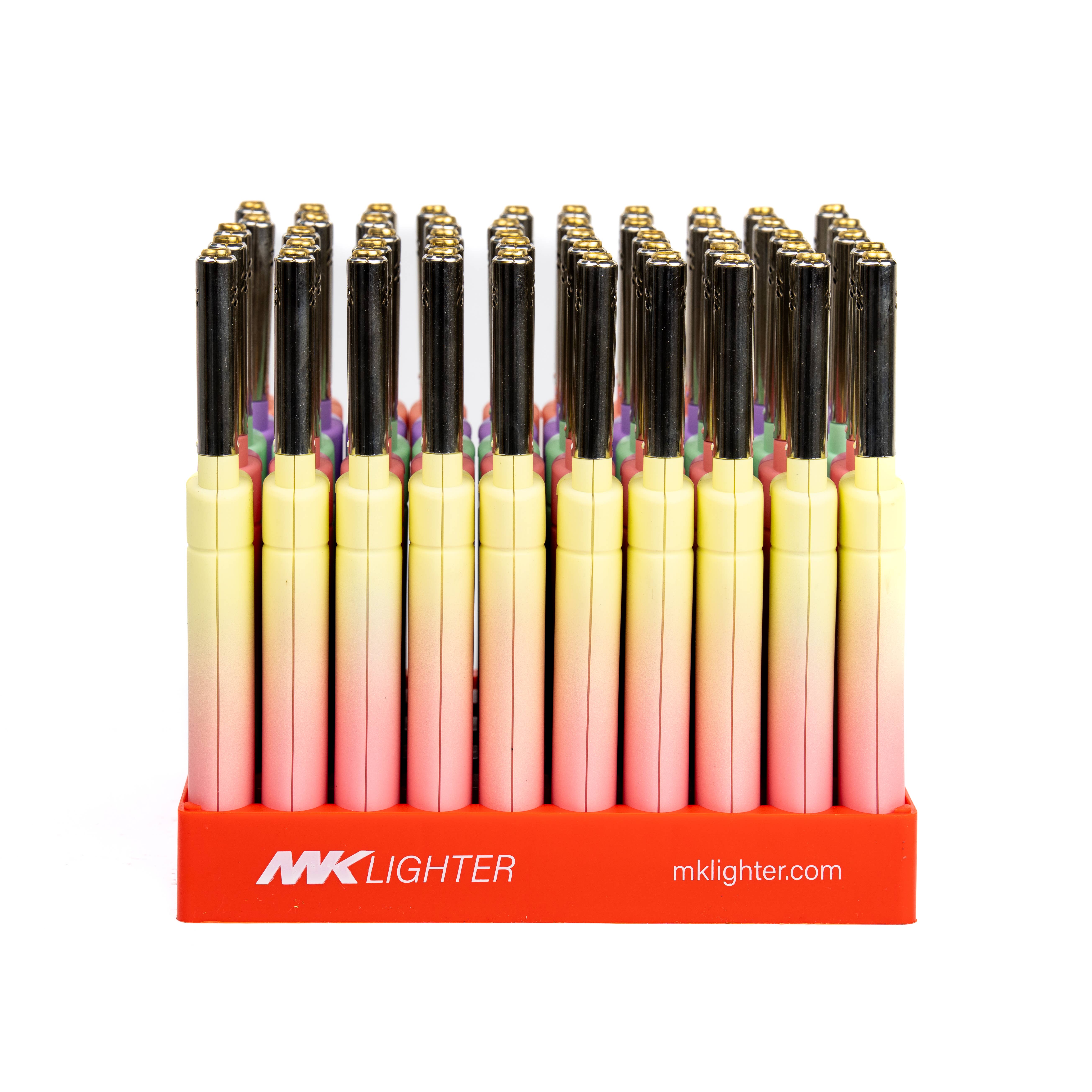 MK Lighter Company - Venta al por mayor Encendedor - Serie MK Lighter Range, Set Dreamy, Llama a prueba de viento 50PC4