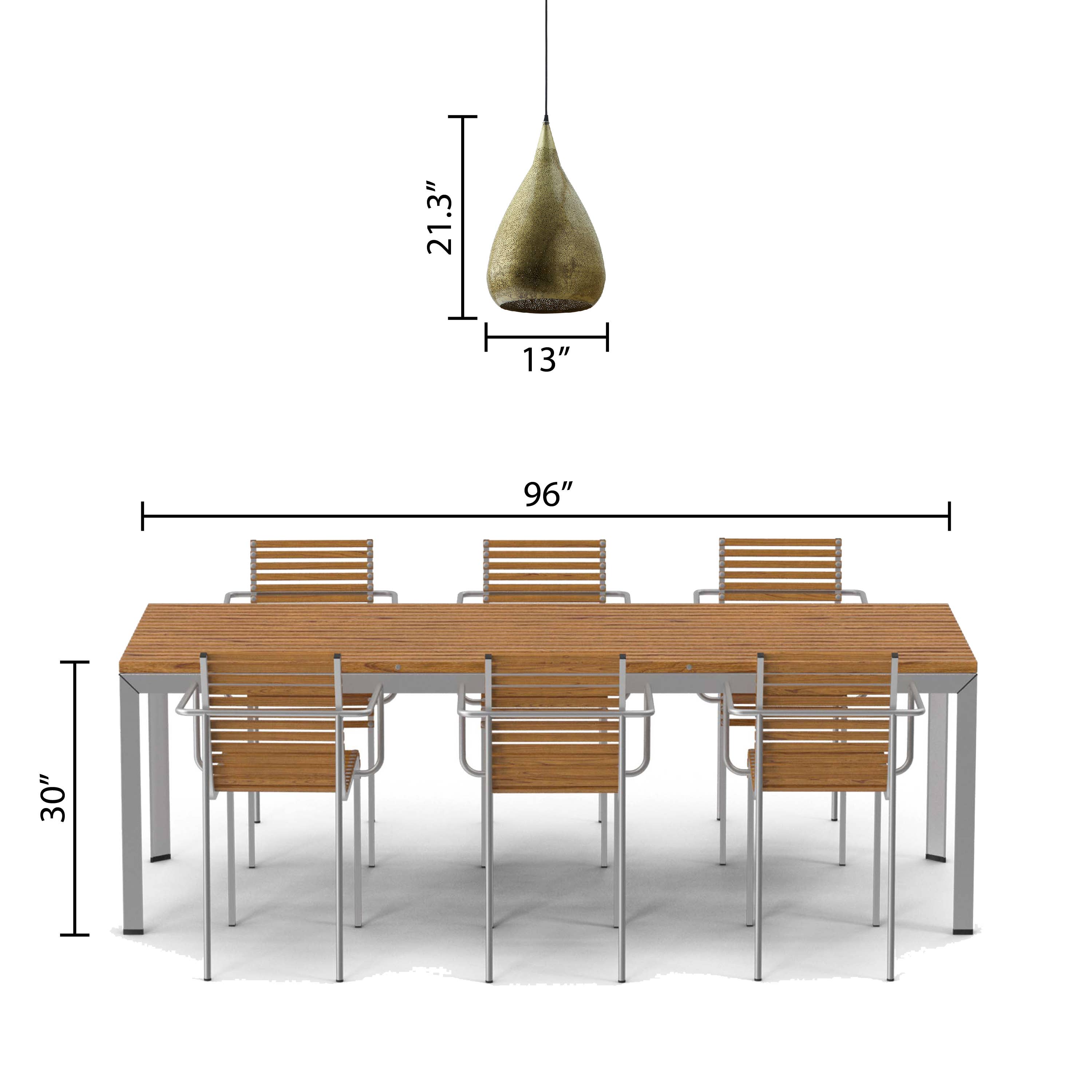 River of Goods - Wholesale Chandelier/Hanging Light - 13"W Antique Gold Punched Metal Adjustable Pendant Lamp8