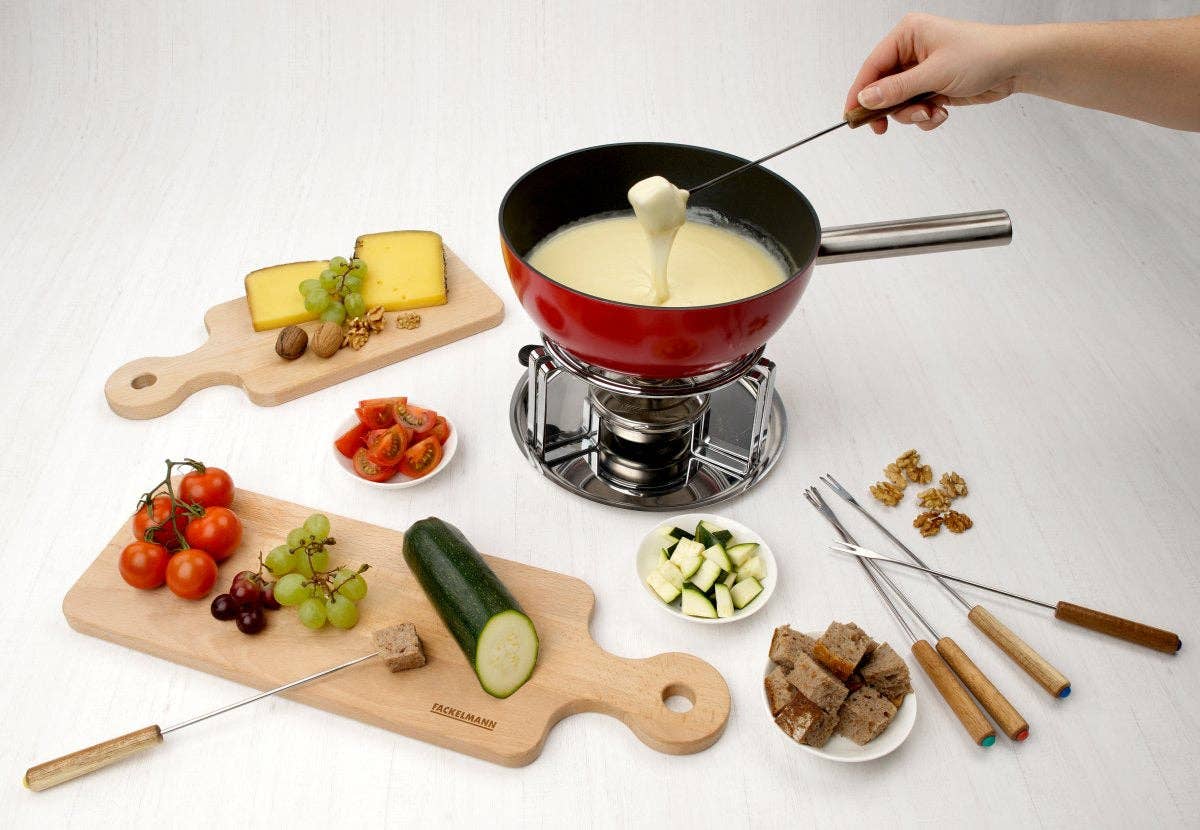 Fackelmann - Wholesale Kitchen Fork - Set of 6 fondue forks with FSC wood handles6