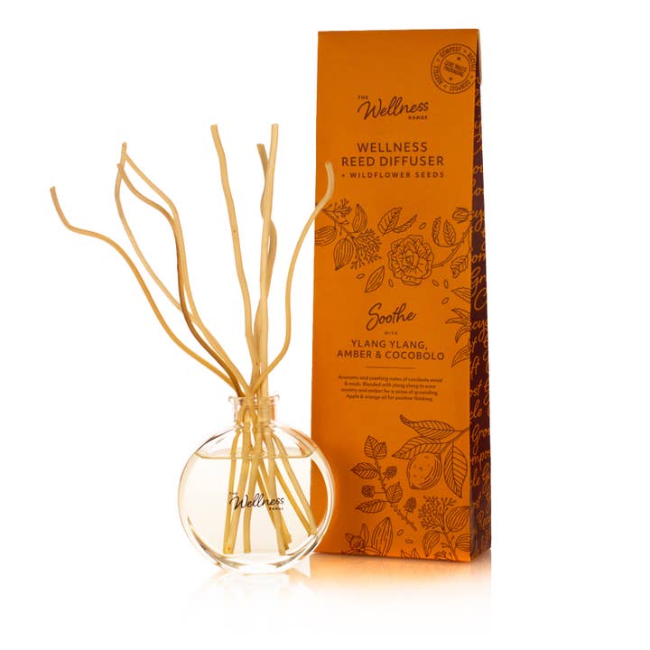 Apaiser - Diffuseur de bien-être Ylang Ylang, Ambre & Cocobolo (lot de 6) pour la vente par The Fragrance House Group