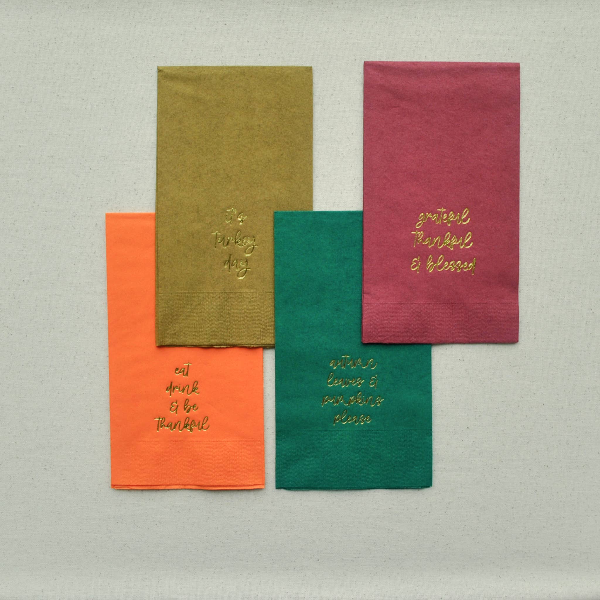 Gatherings by Curated Paperie - Wholesale Disposable Napkin - Thanksgiving Guest Towels