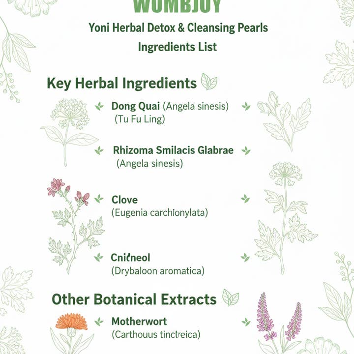 bconsciousnaturals - Venta al por mayor Toallitas/limpiadores íntimos - Bconscious Naturals™ Womb Joy (4 piezas) Perla de Limpieza Yoni Natural Yoni Detox para la Salud Femenina, Rejuvenecimiento y Apoyo para el SOP4