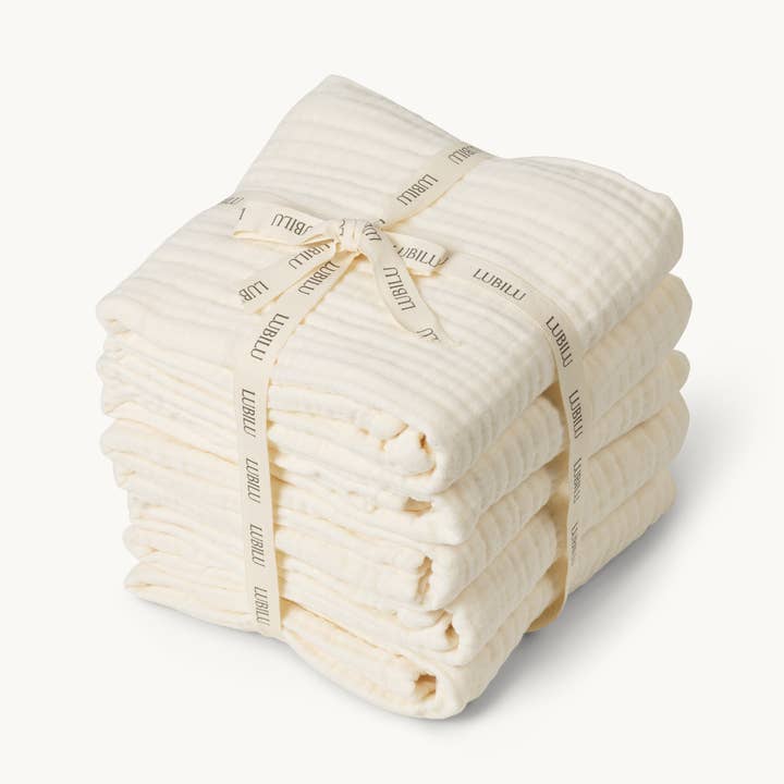 Extra Thick Muslin Cloth 5 Pack for engroshandel hos Lubilu Copenhagen