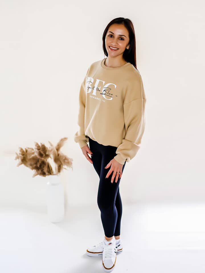 Support the Blue Sweatshirt for wholesale by Bfc Apparel