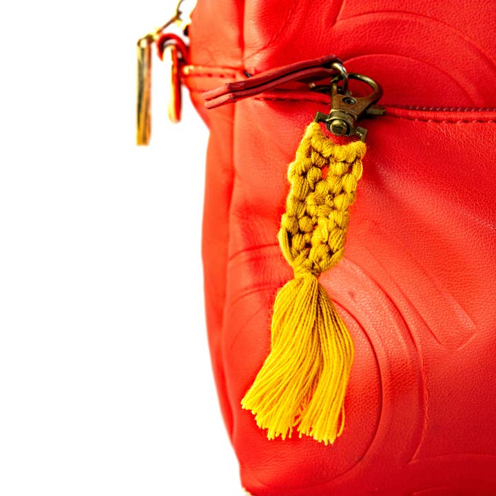 Lumily - Vente Accessoire de sac – femme - Macramé Zipper Pull Sac Charm Tassel Décor - Thaïlande5