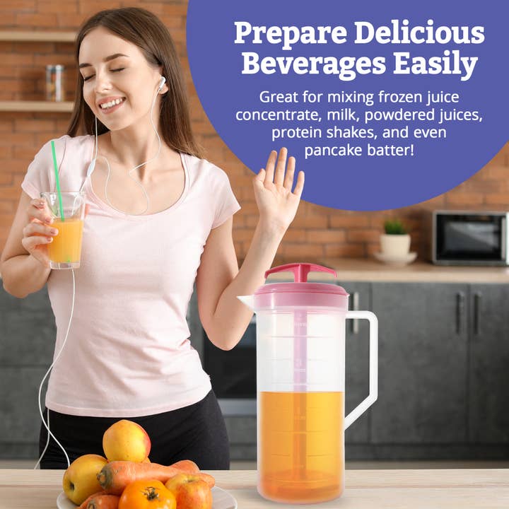 JBK Pottery – wholesale Pitcher – Mixing Pitcher - 2 Quart Capacity - Pink8