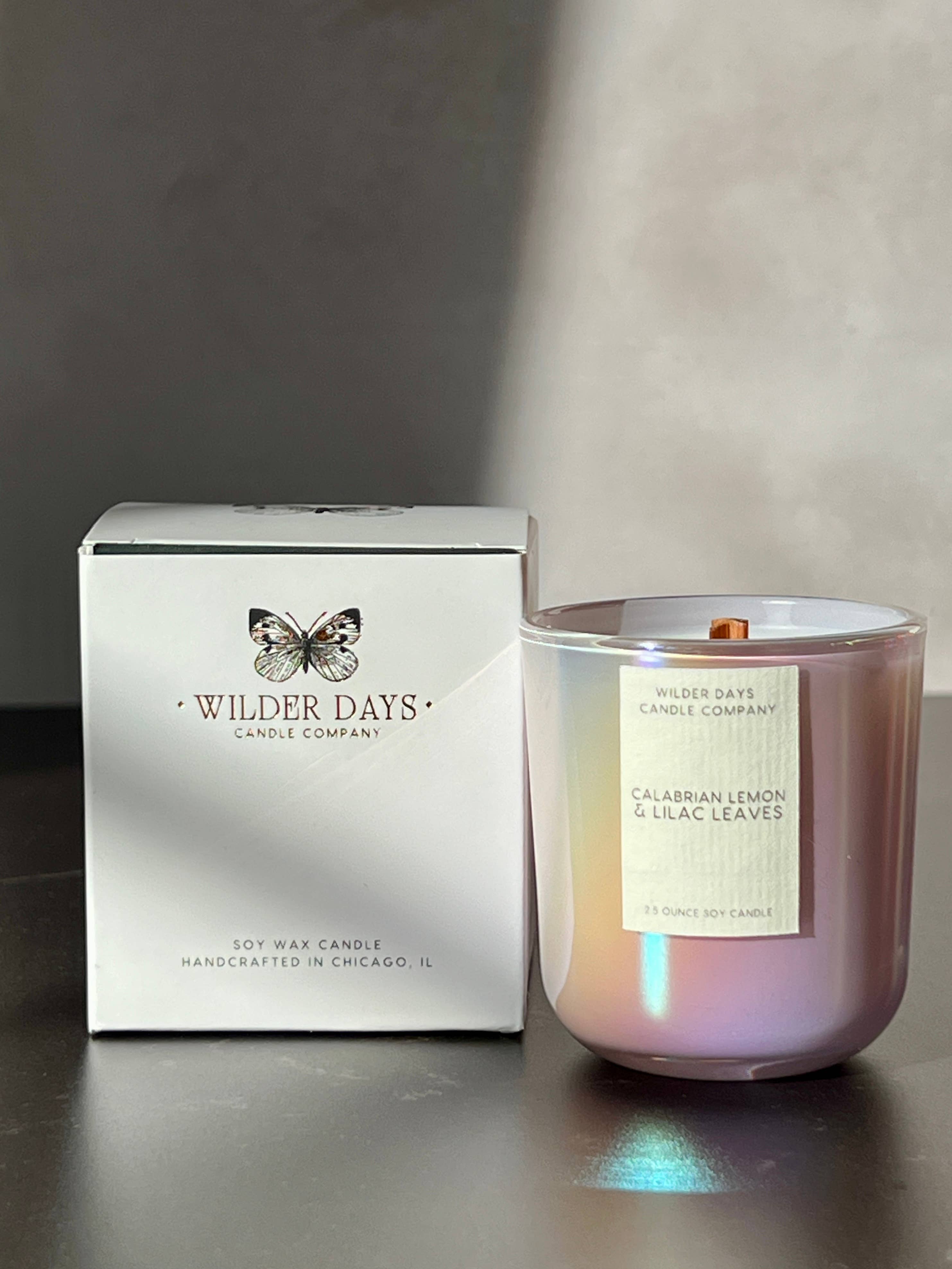 Wilder Days Candle Company - Wholesale Votive Candle - Calabrian Lemon & Lilac Leaves | 2.5 oz Mini Soy Candle