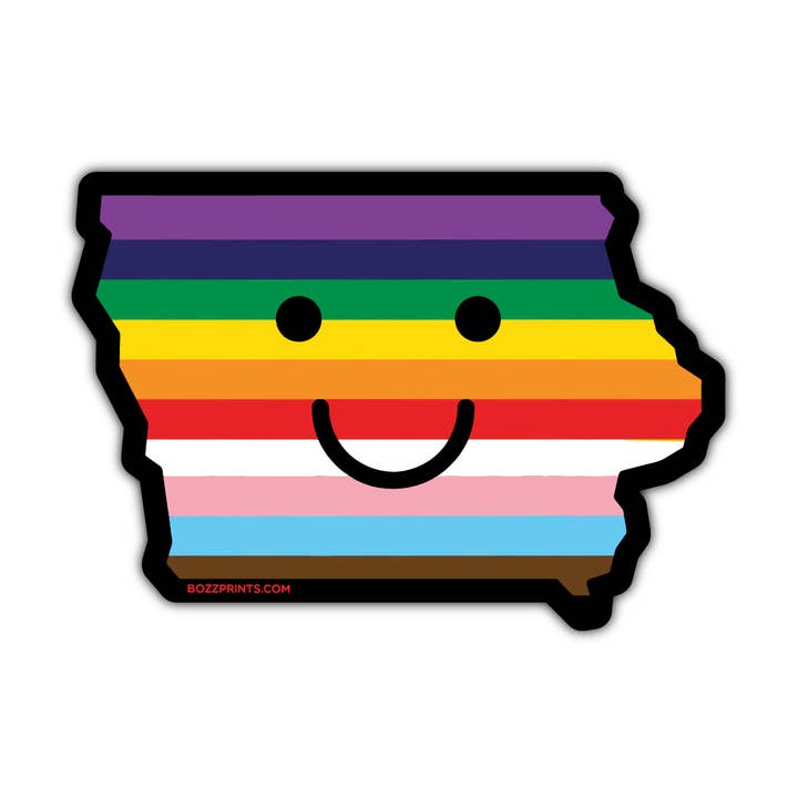 Iowa Smiley Pride for wholesale by Bozz Prints