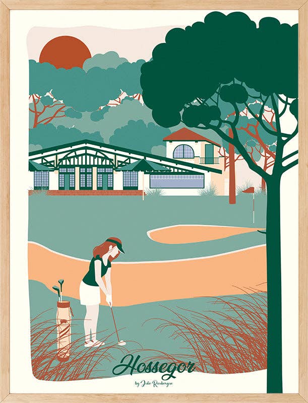Julie Roubergue - Wholesale Poster - Display HOSSEGOR, The Golf0