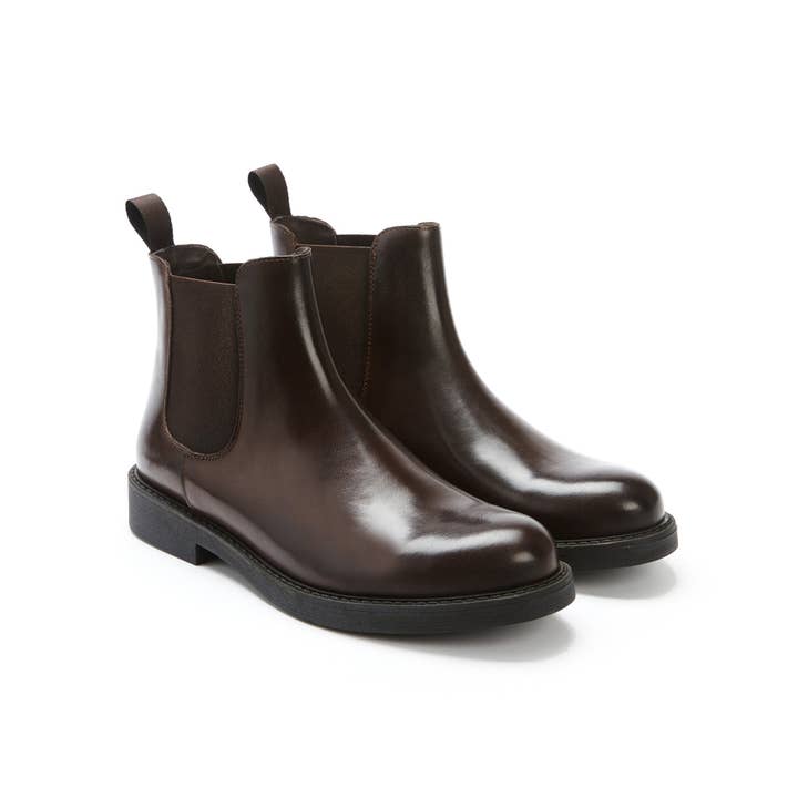 Frank Daniel - Wholesale Chelsea Boots - Men's - Brown Chelsea boots for men. Made in Italy