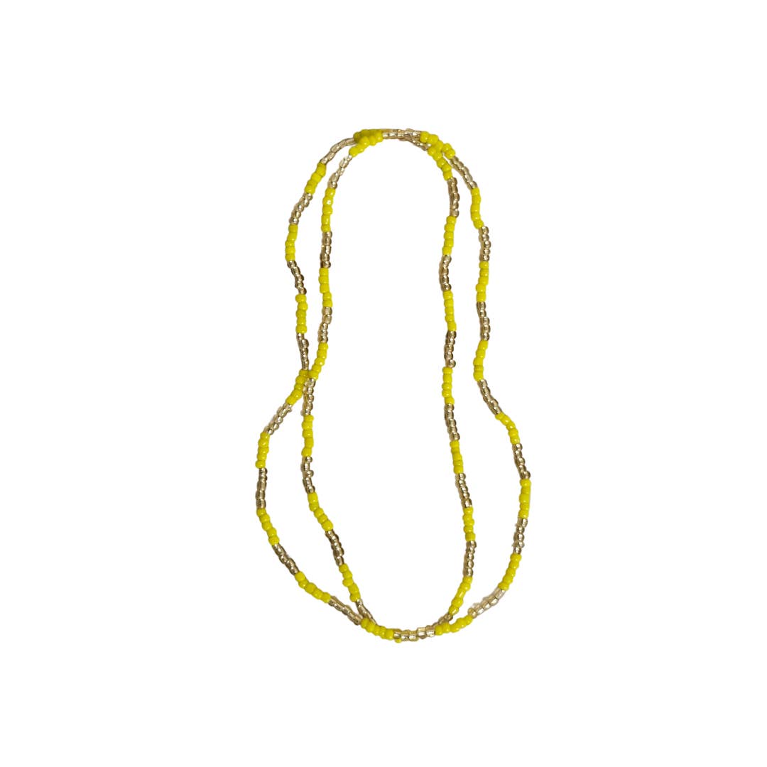 Botanica Luz Del Dia Inc - Wholesale Spiritual Stone/Crystal - Oshun Yellow And Gold Necklace