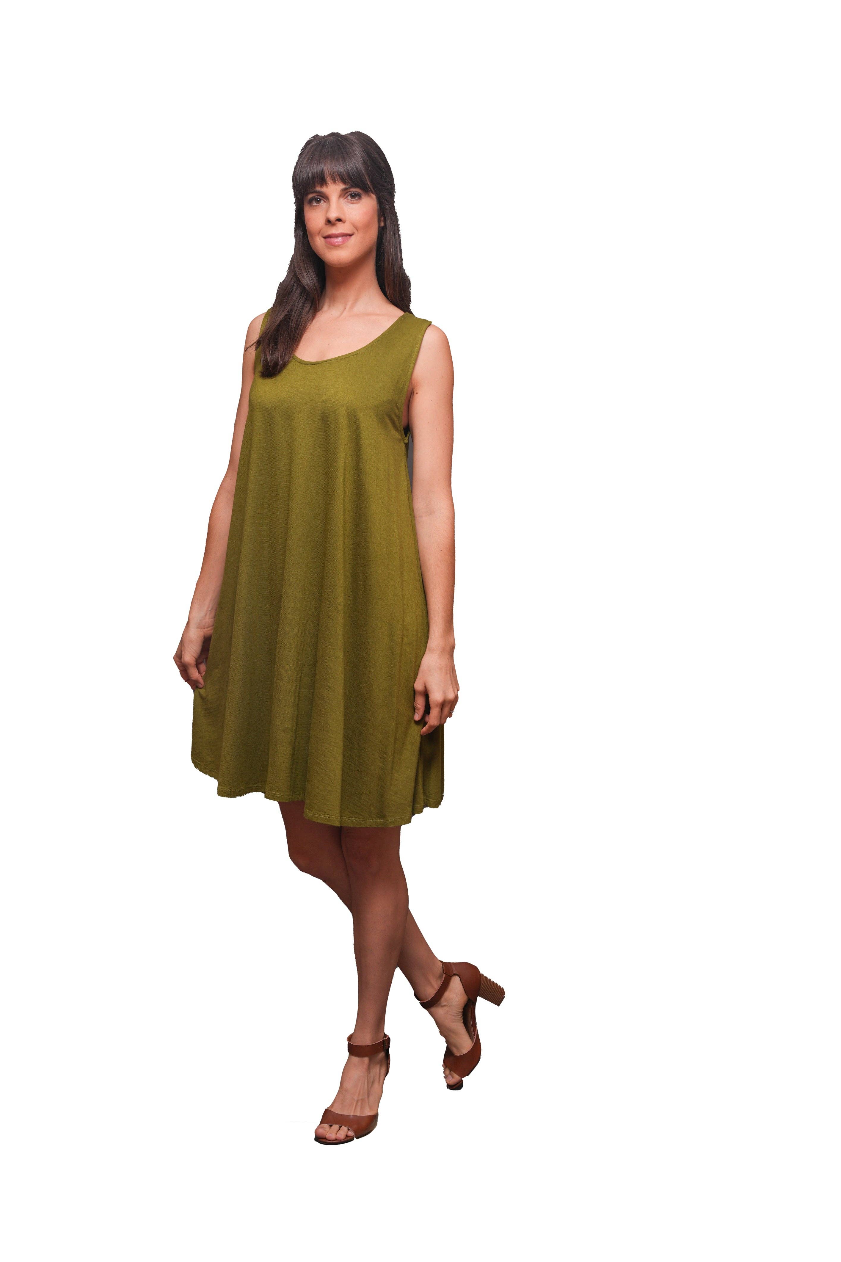 Sacred Threads - Wholesale Dress - Women's - Essential Summer Spandex Umbrella Dress, Solid Colors2