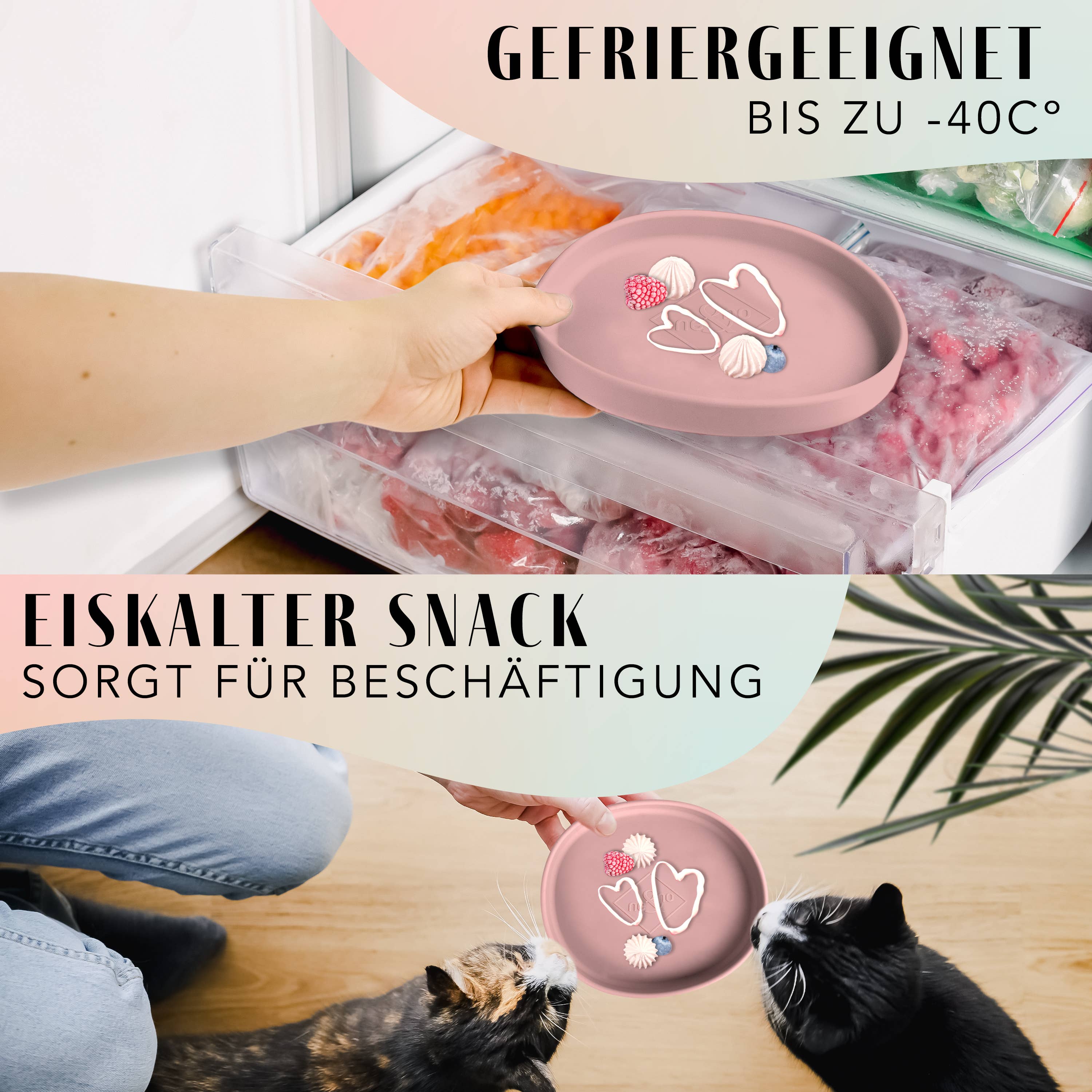 ne&no - Wholesale Pet Bowl - Cat/Dog - ne&no® Cat Silicone Feeding Bowl: whisker-friendly7