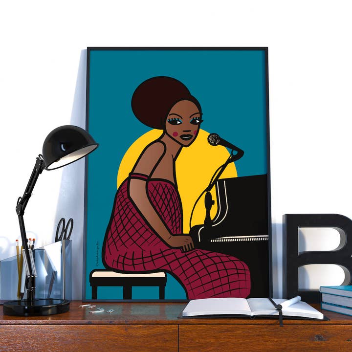 Nina Simone - Poster - Original Creation for wholesale by T FOR TIGER